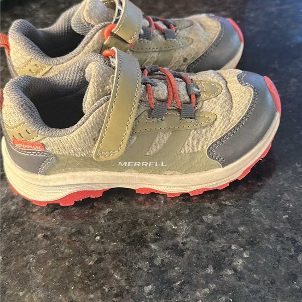 Merrell Kids' Sneakers - Olive and Red